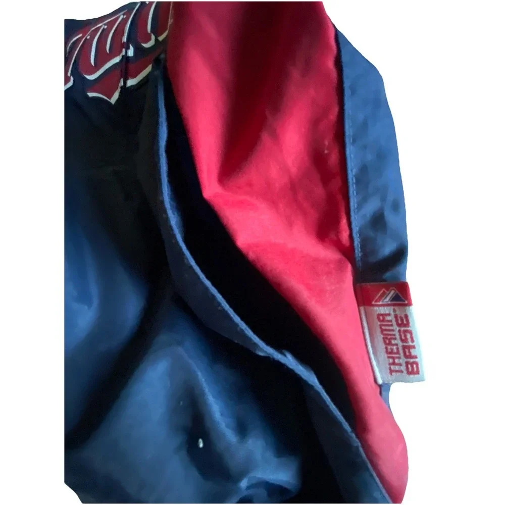 Majestic Therma Base‎ MLB Minnesota Twins Jacket Large Full Zip Spellout Dugout